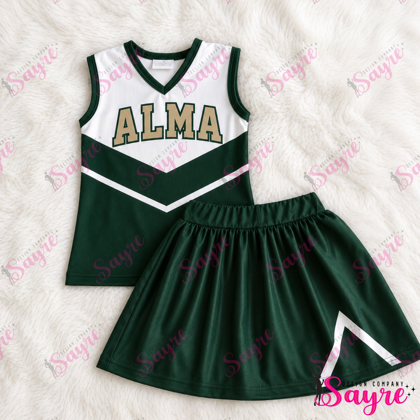 Customizable V Cheer Uniforms
