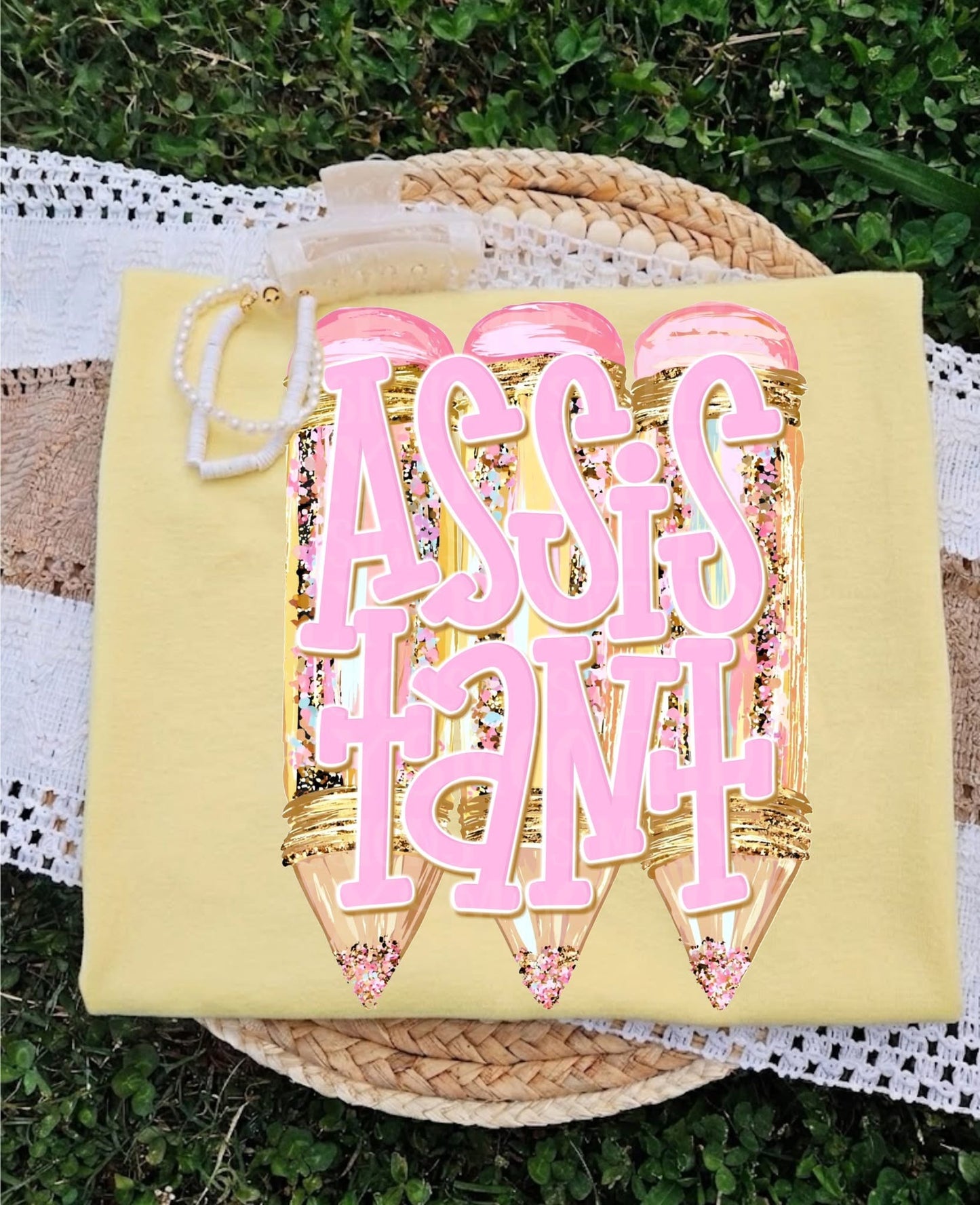 Assistant Pencil Tee/Crewneck