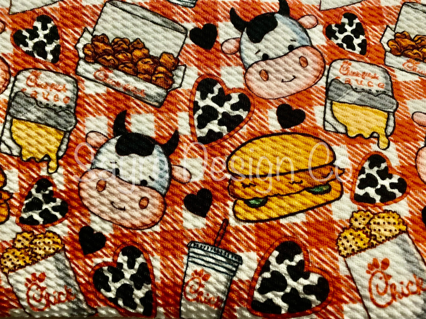 Cow & Chicken Sandwich- Bullet Fabric
