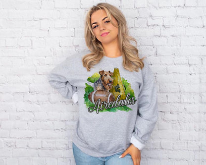 Alma Airedales Painted Football/Cheer Shirt/Sweatshirt- Youth