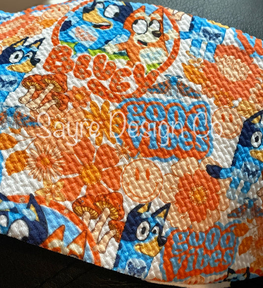 Groovy Bluey- Bullet Fabric *limited quantity*