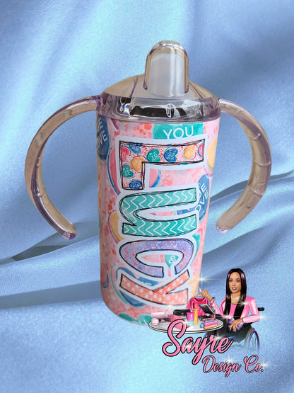 12 oz Custom Interchangeable Sippy/Straw Cup Amazon