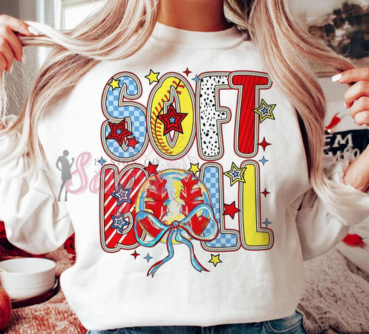 RWB Preppy Softball Tee
