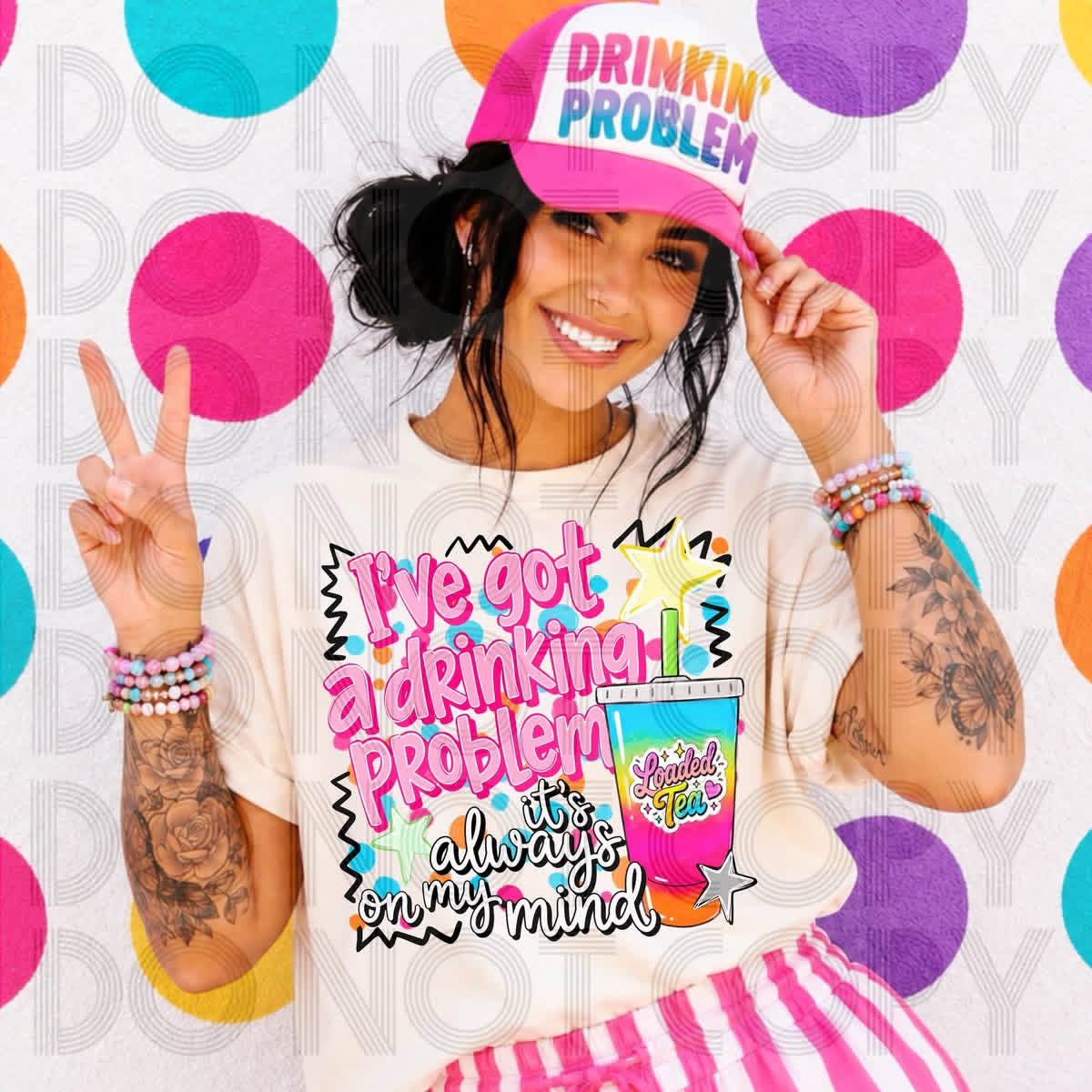 Always on My Mind Drink Tee/Crewneck (tons of options!)