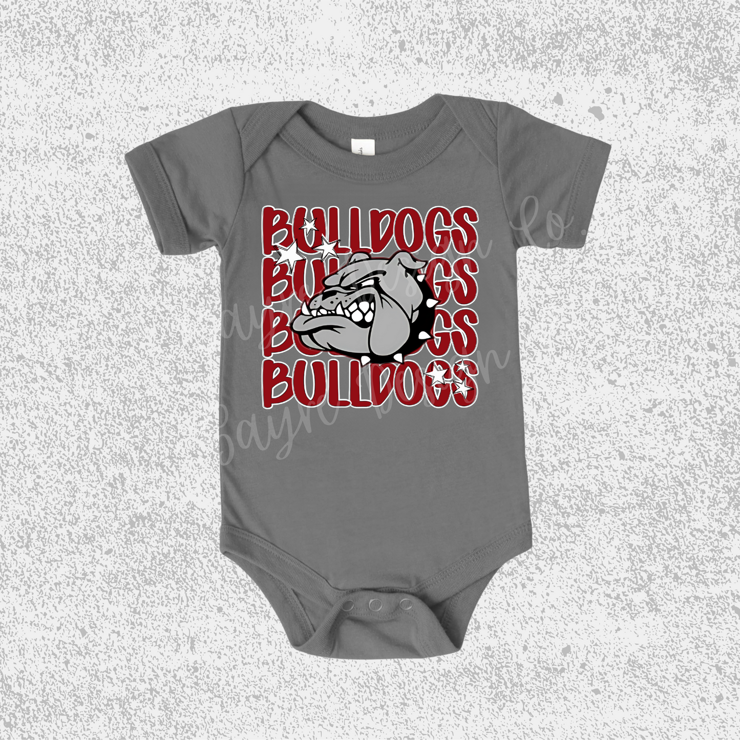 Spiro Bulldogs Collage Onesie