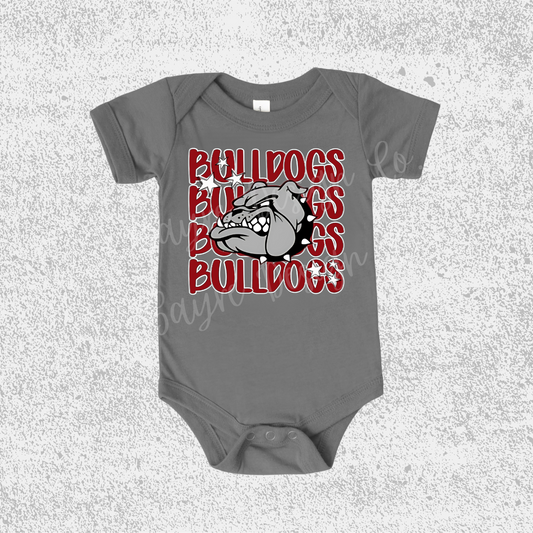 Spiro Bulldogs Collage Onesie