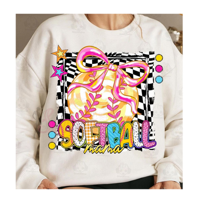Checker Mama Softball Tee