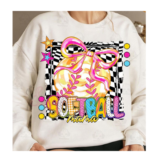 Checker Mama Softball Tee