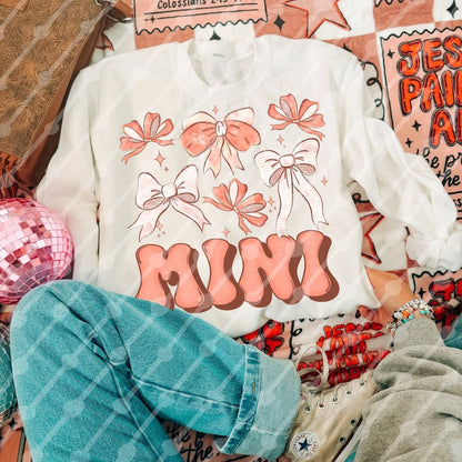 Mama/Mini Bows Set Shirt/Long Sleeve/Crewneck/Hoodie
