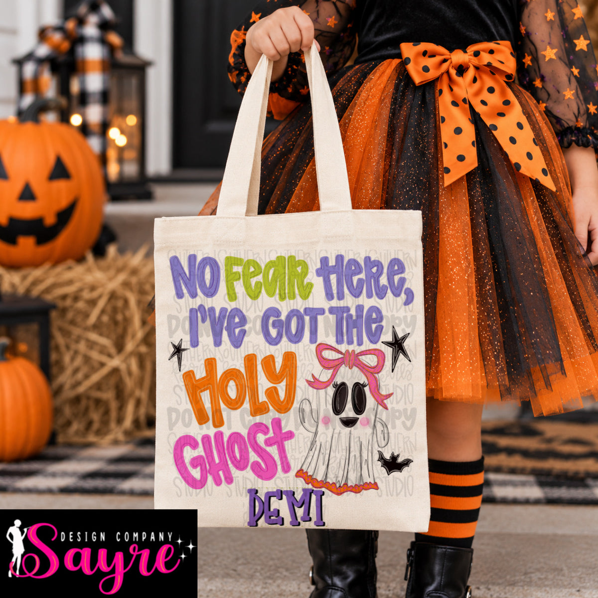Custom Holy Ghost Boo Bag- Closes 10/25!