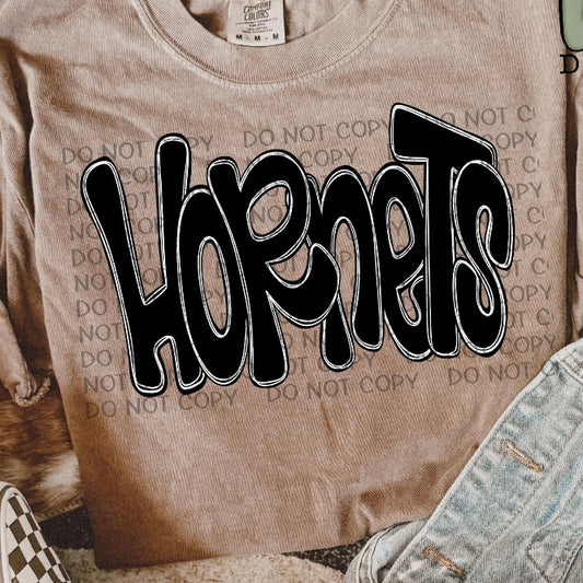 Hand Lettering Hornets Shirt/Long Sleeve/Crewneck/Hoodie