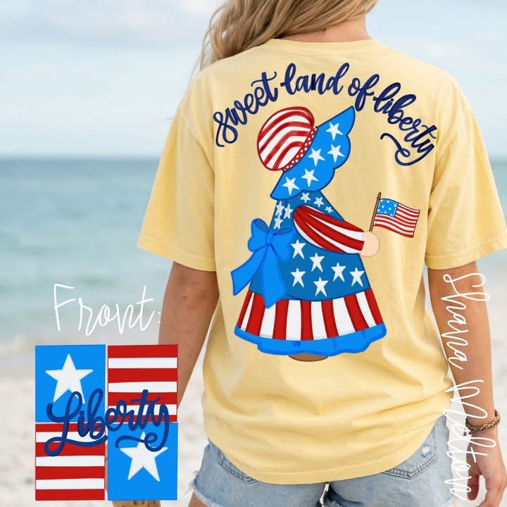 Sweet Land of Liberty Maid Shirt/Tank