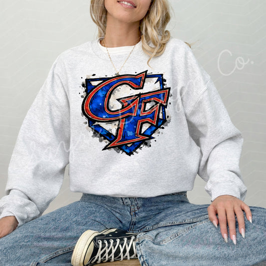 Painted CF Logo Shirt/Sweatshirt
