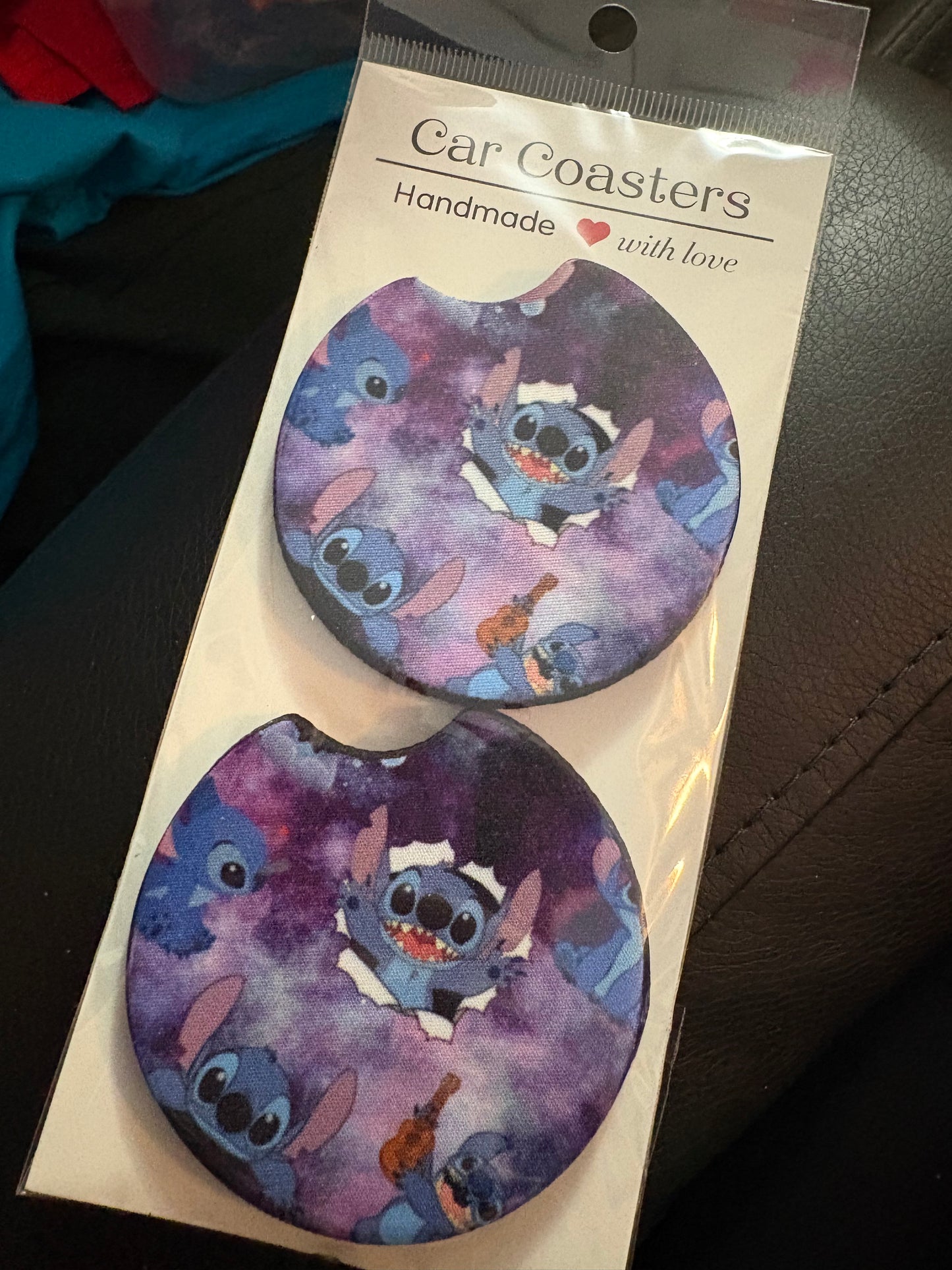 Blue Alien Car Coasters