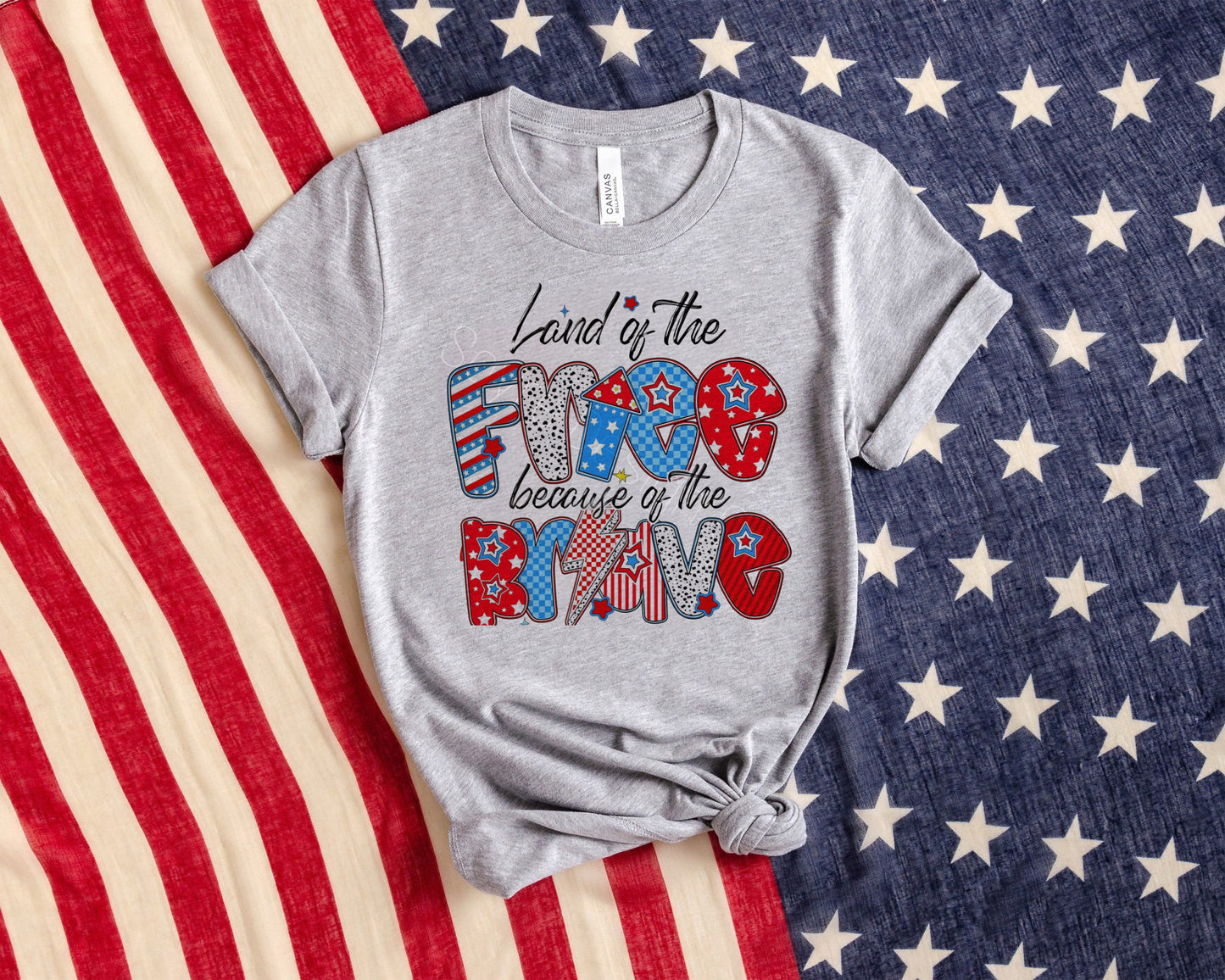 Preppy Land of the Free Tee-Adult