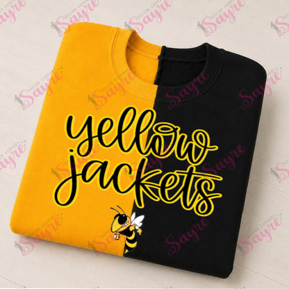 Spirit Split Color Crewneck-ADULT