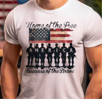 Home of the Free Distressed- Baby-Youth