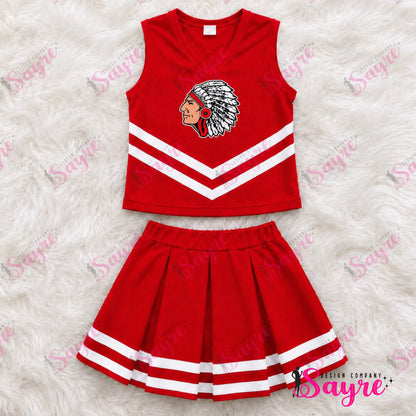 Customizable Striped Cheer Uniforms