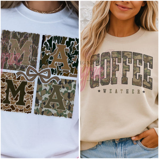 Coffee Weather/Camo Mama