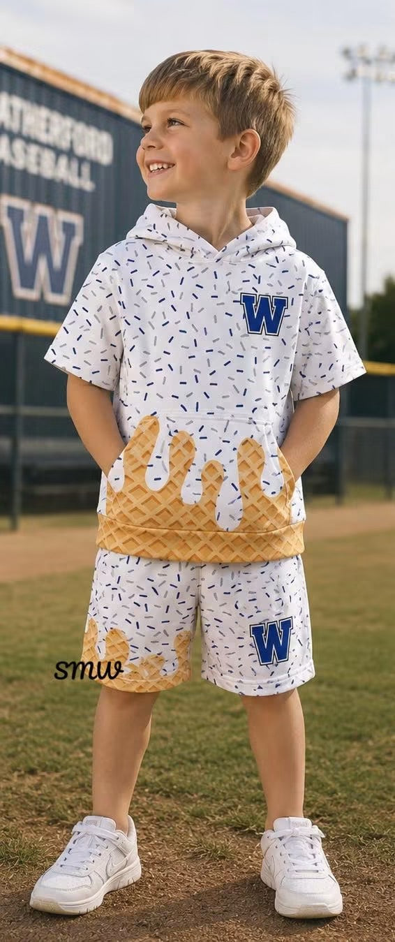 Custom Drip Short Sleeve Hoodie