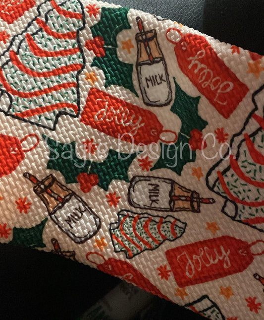 Milk and Christmas Tree Cakes- Bullet Fabric *limited quantity*
