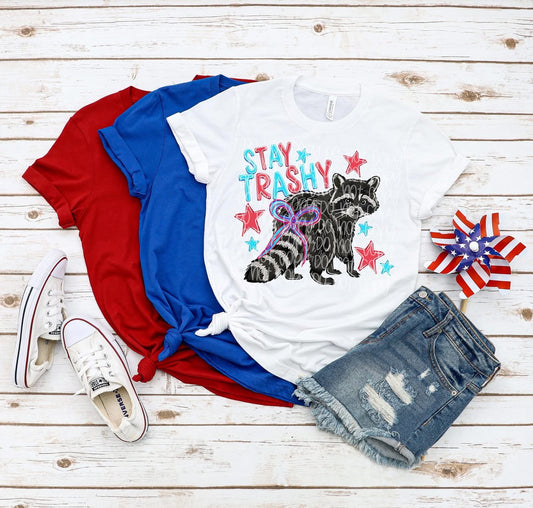 Stay Trashy Patriotic Shirt/Tank