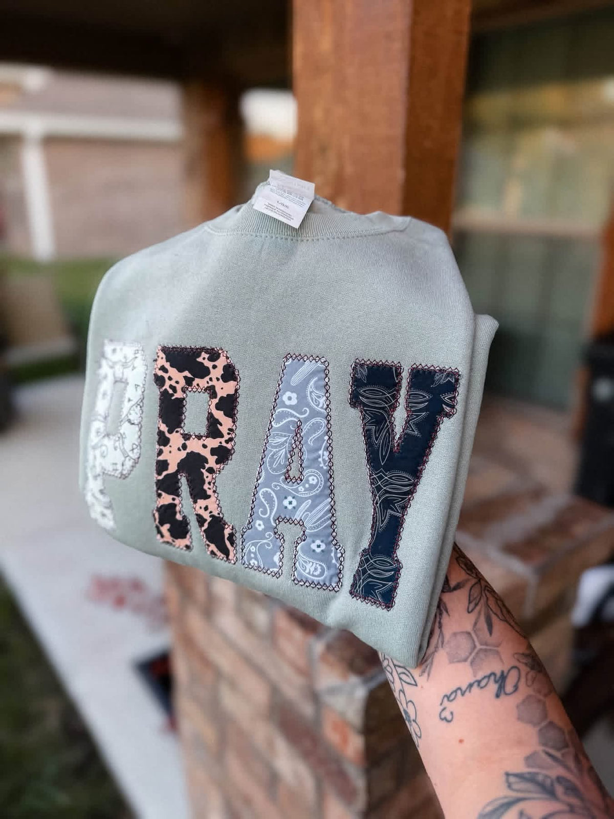 Western PRAY Embroidered Crewneck- Closes 9/13!