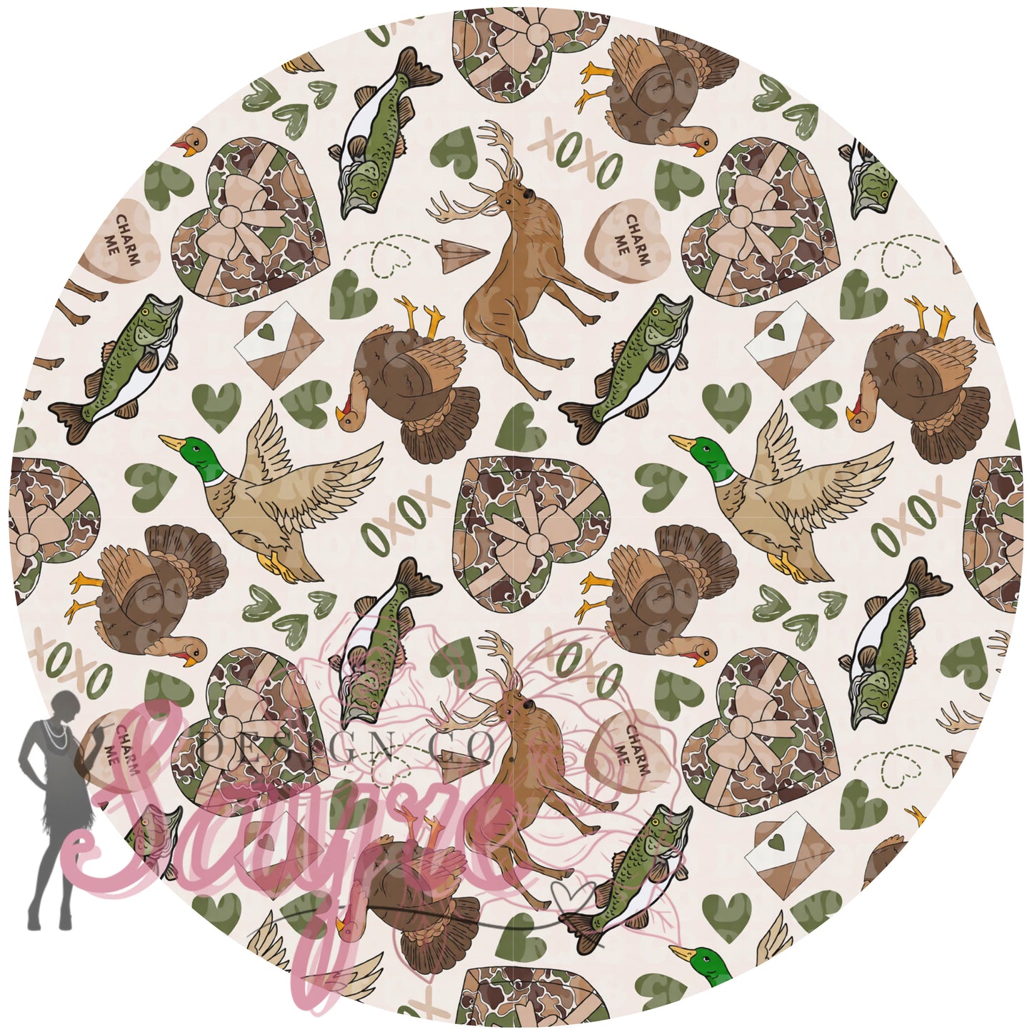 Hunting & Fishing Valentine’s Day 0/3M-Adult 4XL