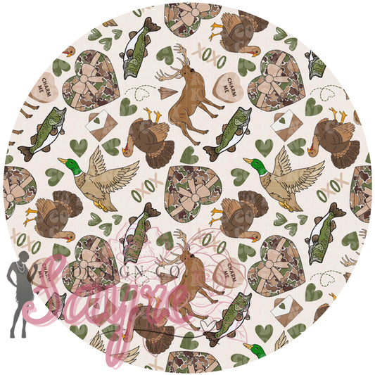 Hunting & Fishing Valentine’s Day 0/3M-Adult 4XL