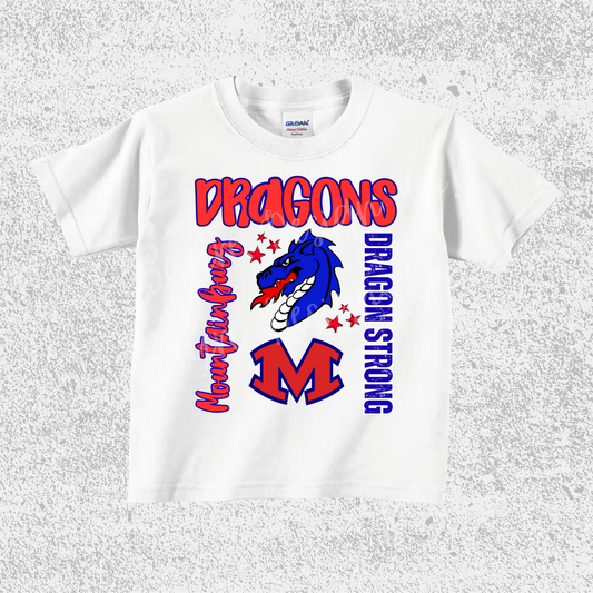 Mountainburg Dragons Collage Tee Youth