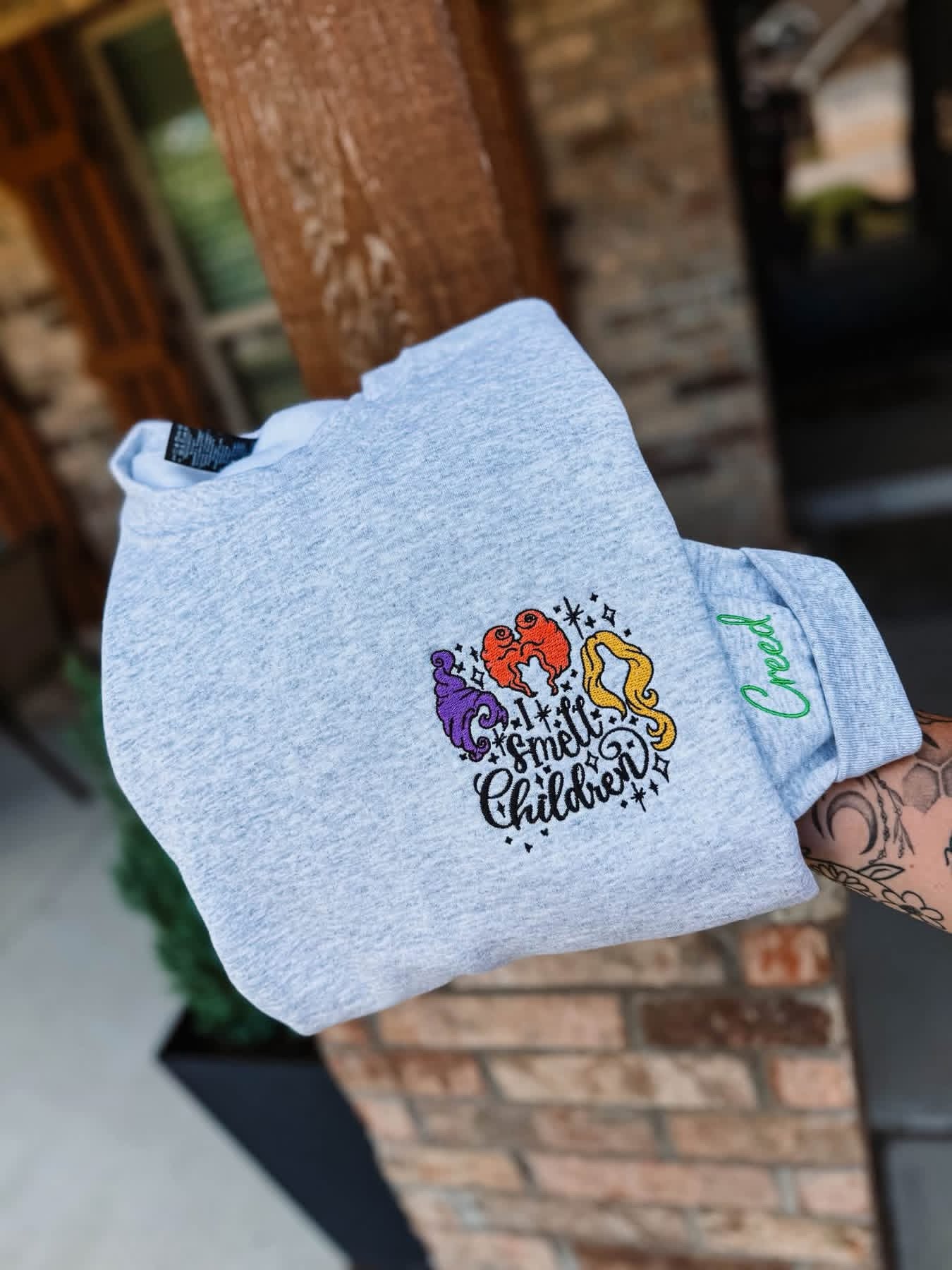 Name Customizable I Smell Children Crewneck