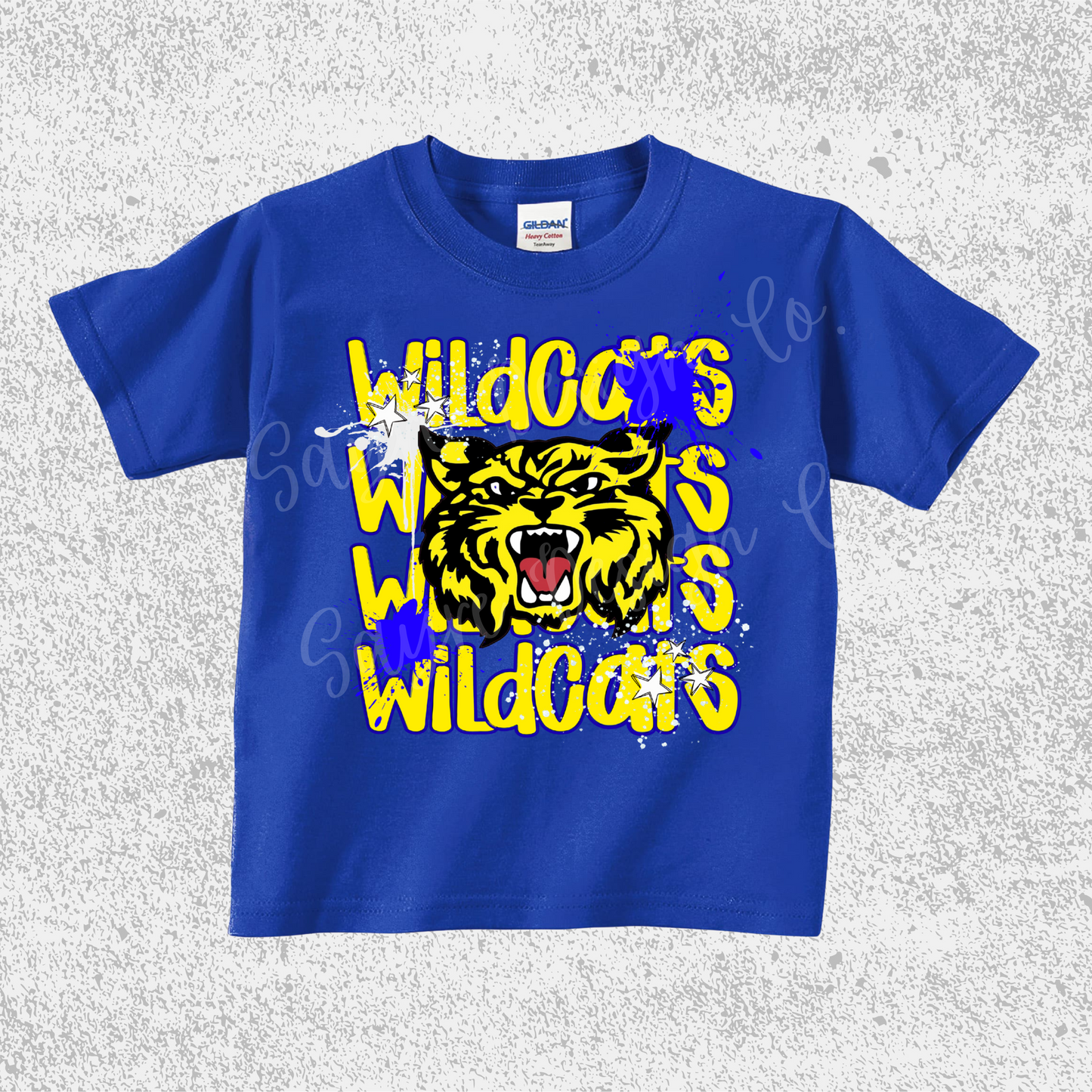 Moffett Wildcats Splatter Tee Youth
