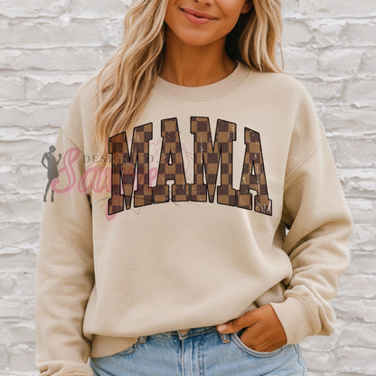 Checkered Mama Shirt/Sweatshirt