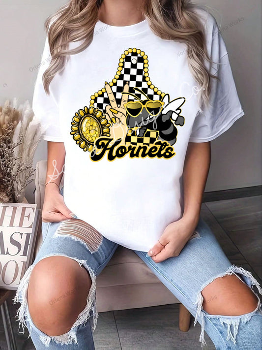 Cow Tag Hornets Shirt/Long Sleeve/Crewneck/Hoodie