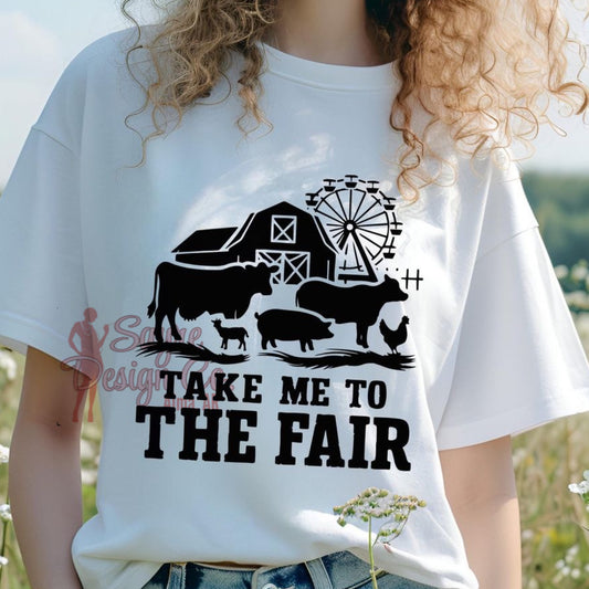 Take Me to the Fair Solid Color Show Animals Shirt- Toddler/Youth Size *Customizable* Sayre Design Co.