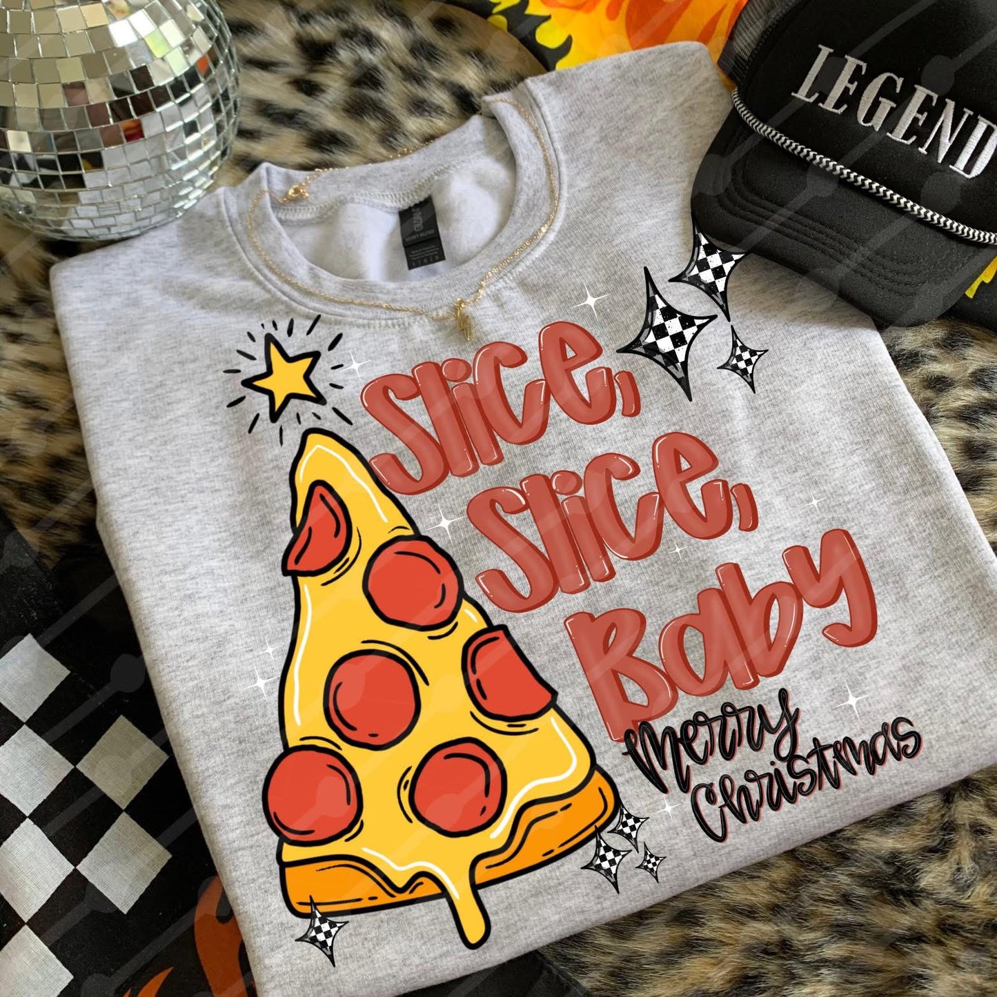 Pizza Christmas Shirt/Long Sleeve/Crewneck/Hoodie