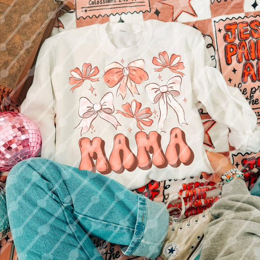 Mama/Mini Bows Set Shirt/Long Sleeve/Crewneck/Hoodie