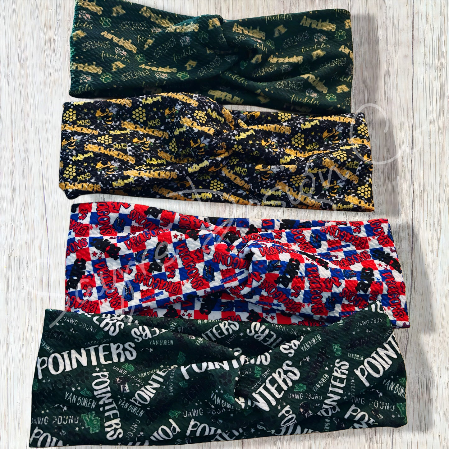 Alma, Van Buren, Mulberry, Mountainburg Spirit Teen/Adult Twist Headbands
