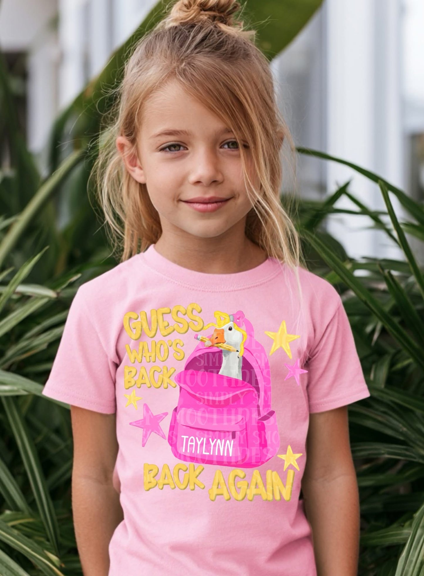Customizable Pink Guess Who’s Back Duck Shirt/Long Sleeve/Crewneck