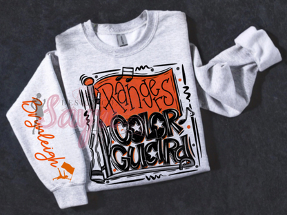 Customizable Team/Name Color Guard Crewneck