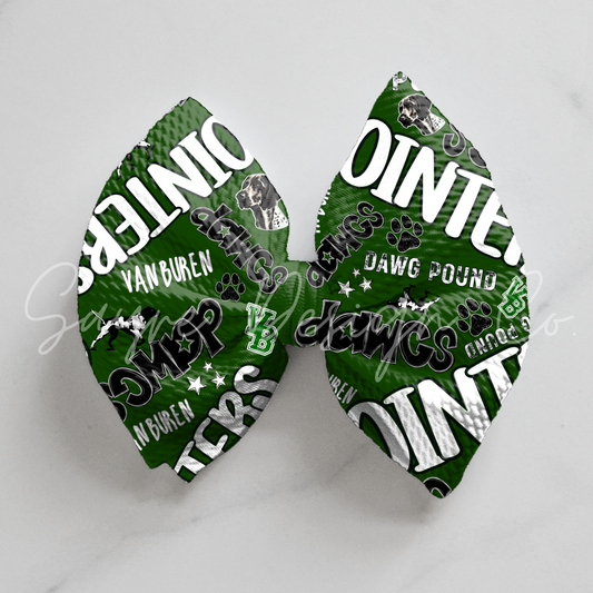 Van Buren Pointers Green Bows