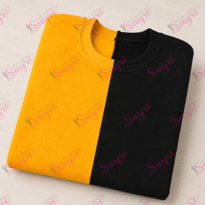 BLANK Split Color Crewneck-ADULT