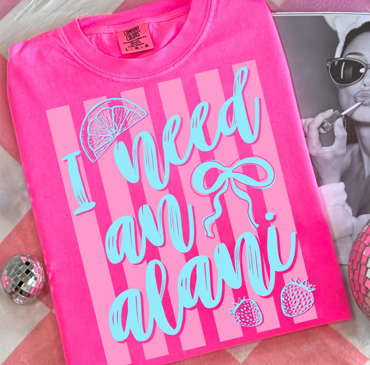 I need an Alani Striped Coquette Tee/Sweatshirt
