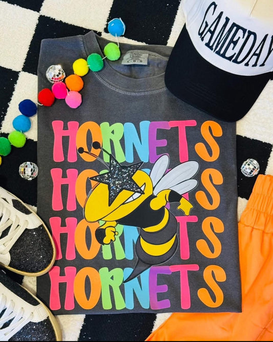 Neon Hornets Shirt/Long Sleeve/Crewneck/Hoodie