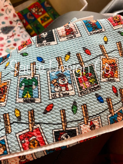 Classic Christmas Characters Polaroids- Bullet Fabric