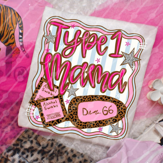 Type 1 Mama Diabetes Onesie/Shirt/Long Sleeve/Crewneck