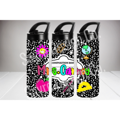 Custom Back to School 20oz Water Bottles
