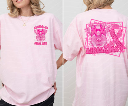 Mascot GLITTER DTF Pink Out Retro Shirt/Long Sleeve/Crewneck
