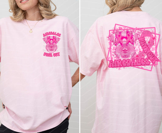 Mascot GLITTER DTF Pink Out Retro Shirt/Long Sleeve/Crewneck
