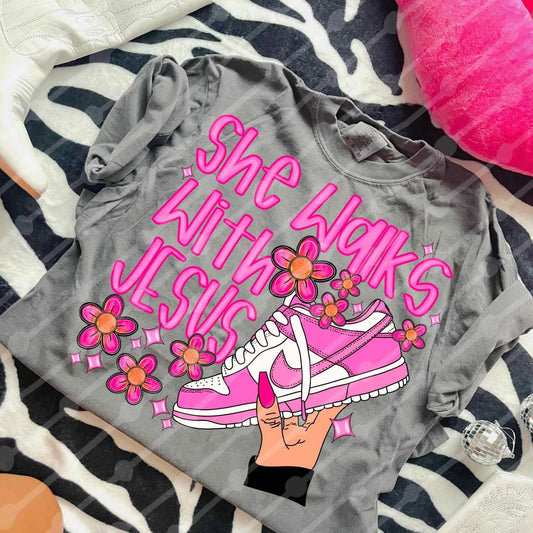 Forces Walks With Jesus Shirt/Long Sleeve/Crewneck/Hoodie